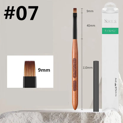 Manicure brushes.