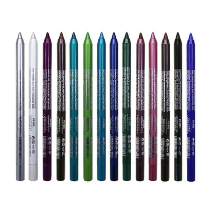 Kit de Sombras y Delineador de 12 Colores