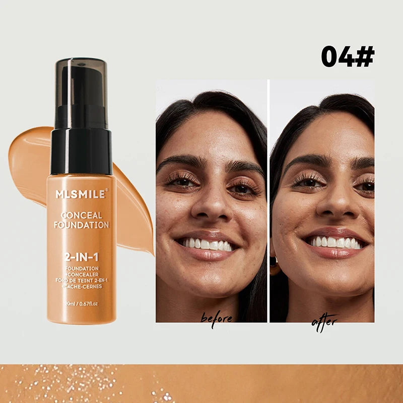 Matte Facial Foundation - BB Cream Waterproof Full Coverage