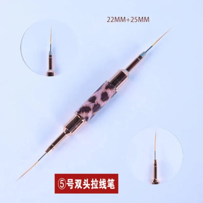 Manicure liner brushes.