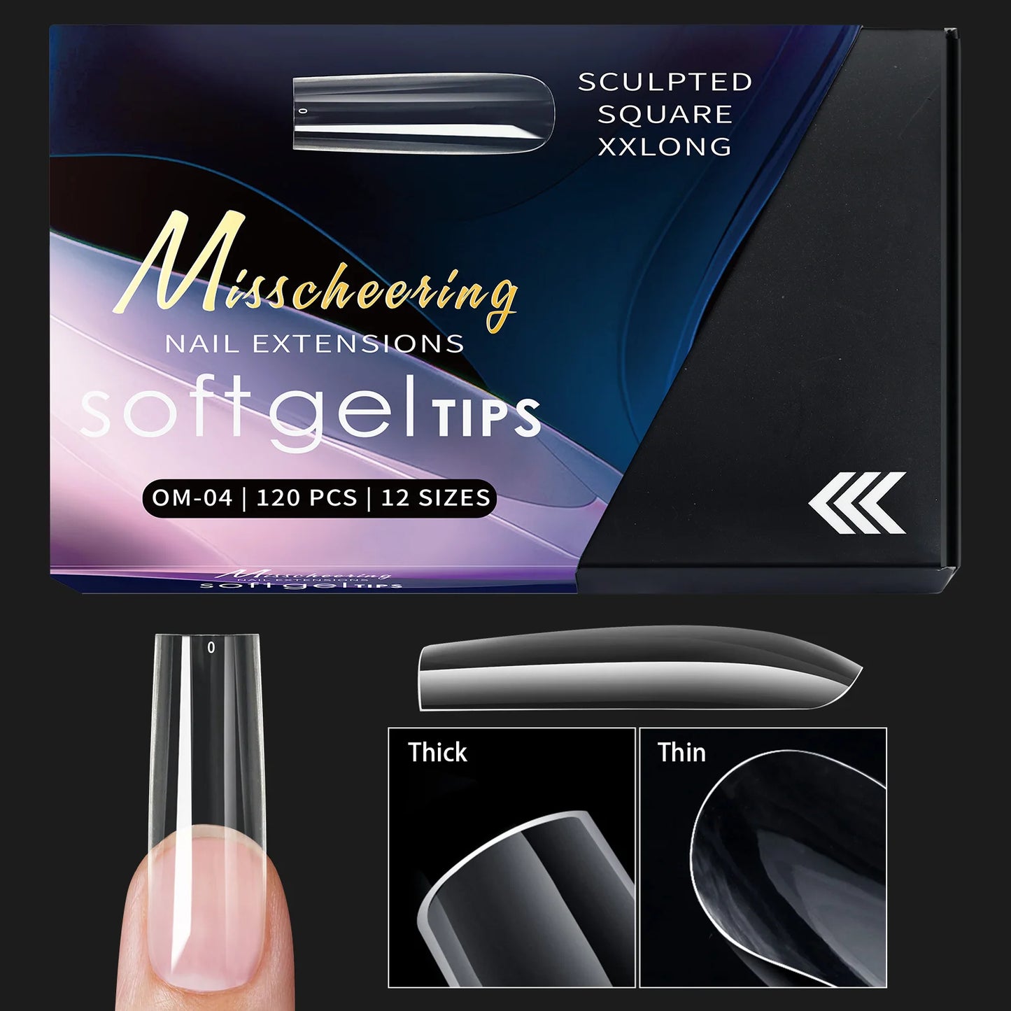 Set of 120/140 Misscheering False Nails.