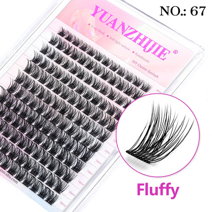 DIY False Eyelashes in Clusters