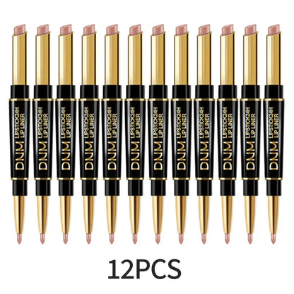 Set of 12 double-ended lipsticks from the DNM brand