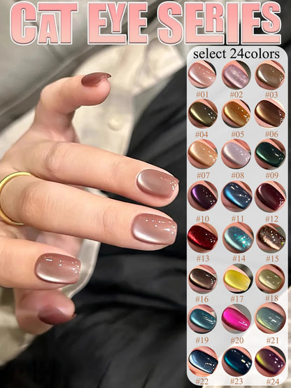MIANEL magnetic cat eye nail polishes
