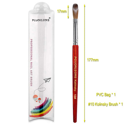 Pinceles para manicura y pedicura.