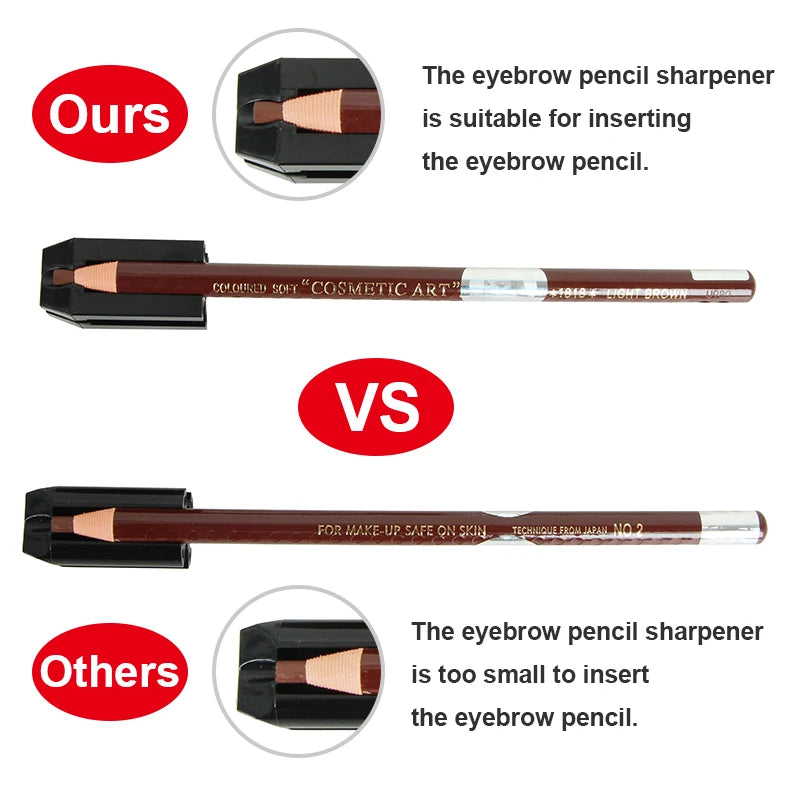 Eyebrow Pencil Set with Sharpener.