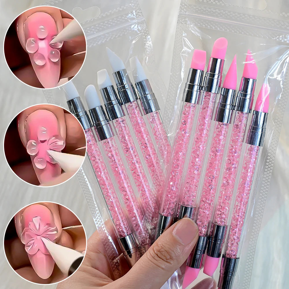 Silicone Nail Brush Set.
