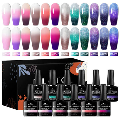 Set de esmaltes en gel MSRUIOO.