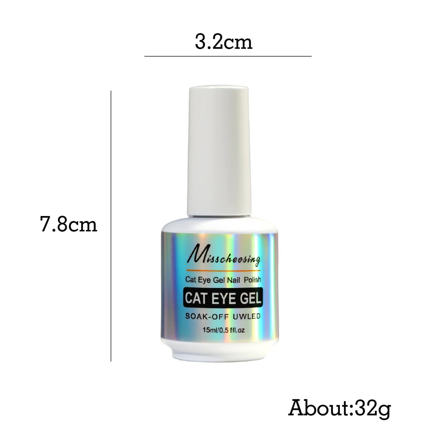 Misscheering Magnetic Cat Eye Nail Polish