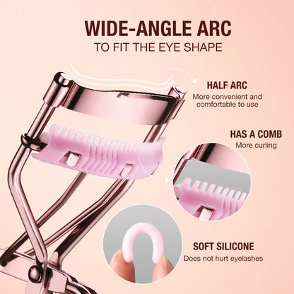 Professional Rose Gold Eyelash Curler.