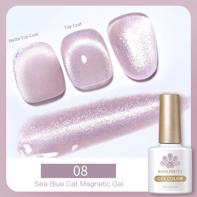 BORN PRETTY 6 Colors UV Magnetic Nail Polish