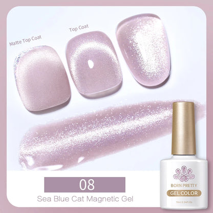 BORN PRETTY 6 Colors UV Magnetic Nail Polish
