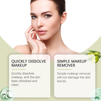 Aceite de  limpieza facial, hecho de ingredientes vegetales