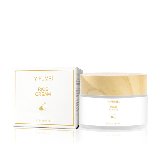 Set de tratamiento facial crema de arroz exfoliante.