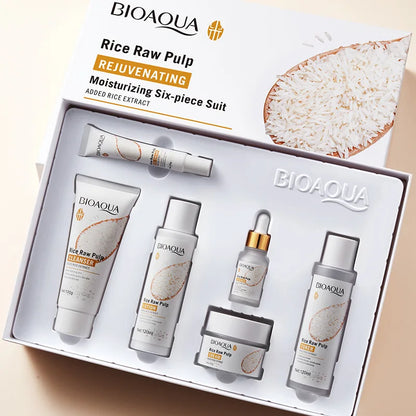 Set Bioaqua de Cuidado Facial de Pulpa de Arroz
