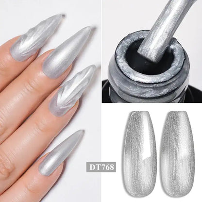 Esmaltes metálicos en gel MEET ACROSS