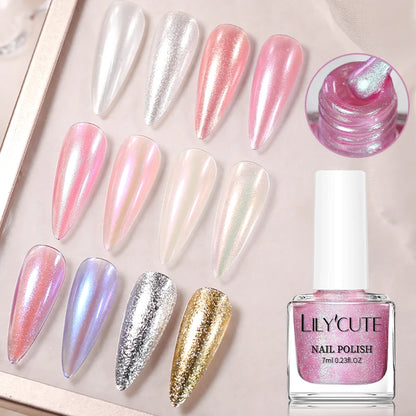 LILY'CUTE Air-drying glitter nail polishes