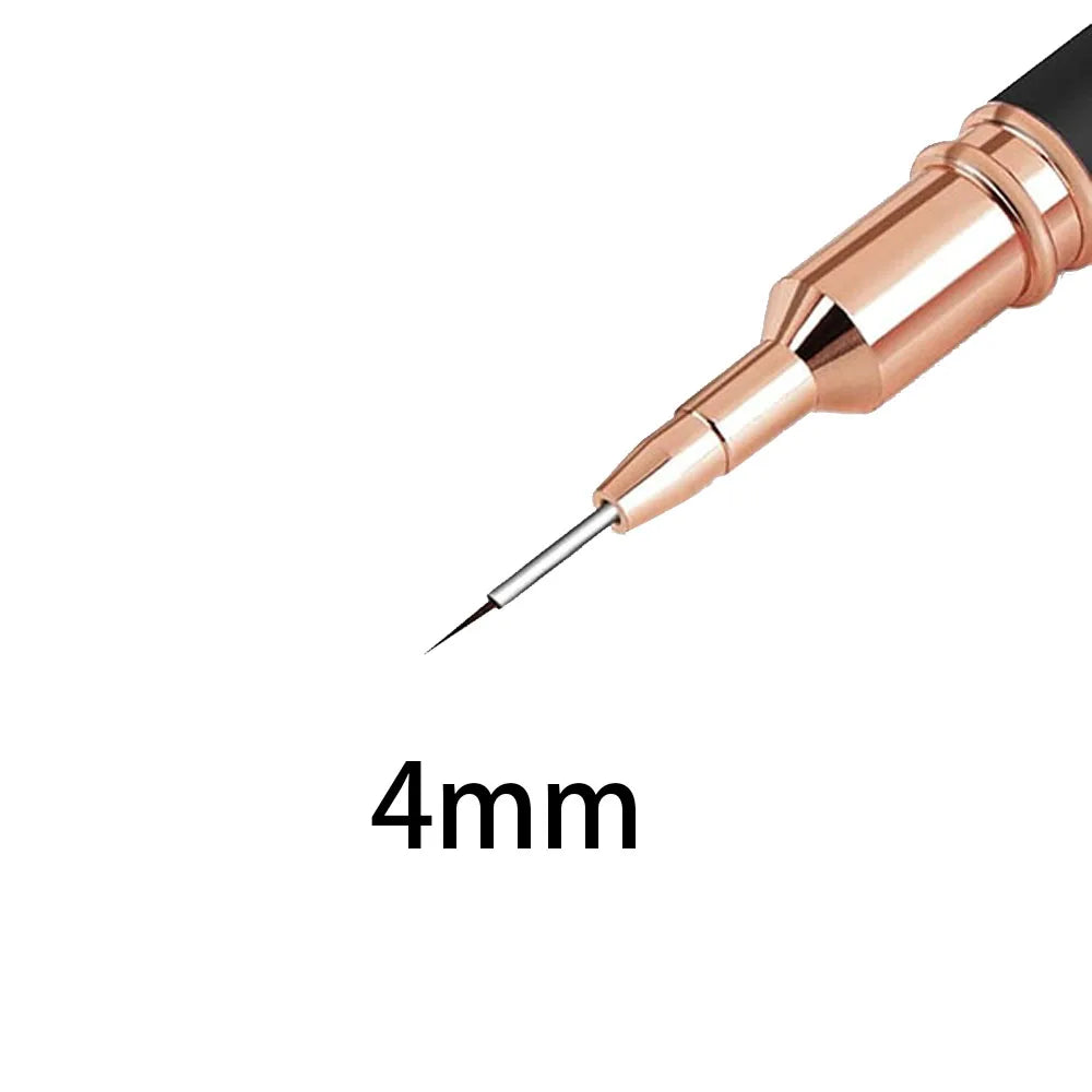 Manicure liner brushes.