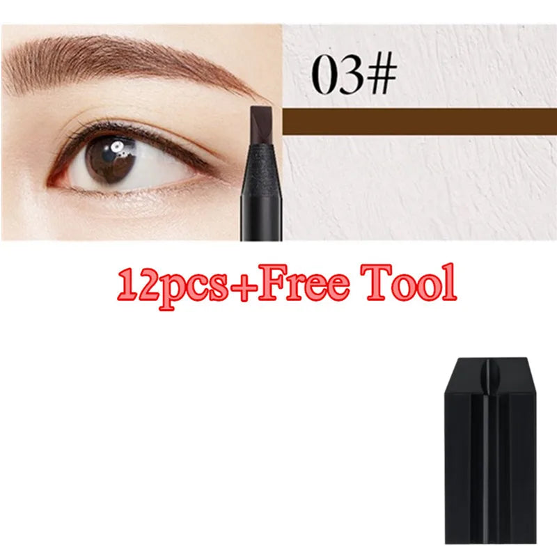 Set of 12 DANNYHOO Eyebrow Pencils