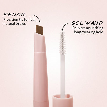 Lápiz y Gel Fijador para Cejas HECI BEAUTY