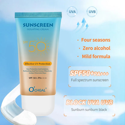 Crema de protección solar O'CHEAL SPF50+