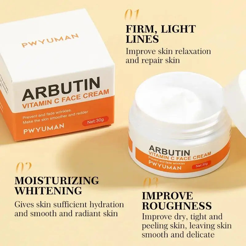 Facial cream with vitamin C and ARBUTIN