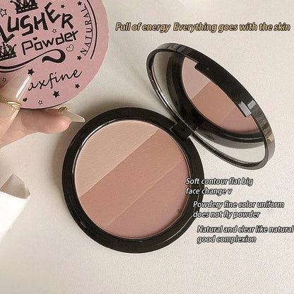 3 in 1 Palette - Contour, Blush and Long Lasting Waterproof Shadow