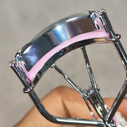 Eyelash curler with artificial diamonds