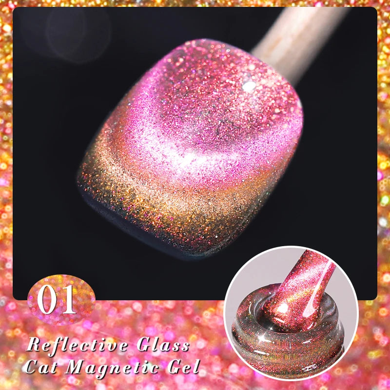 BORN PRETTY 6 Colors UV Magnetic Nail Polish