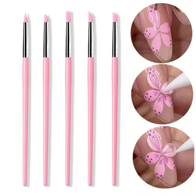 Silicone Nail Brush Set.