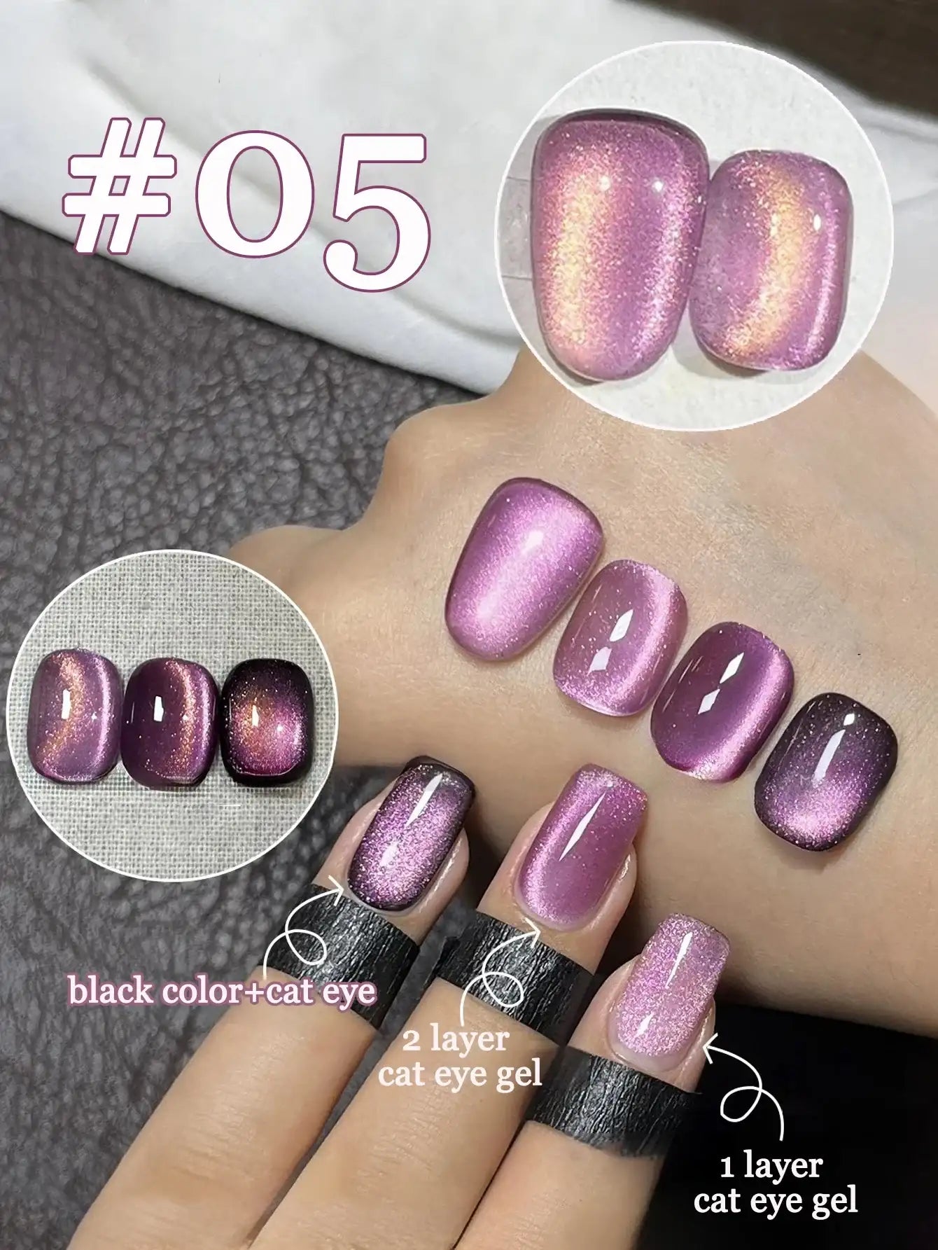 Esmaltes magnéticos ojo de gato MIANEL