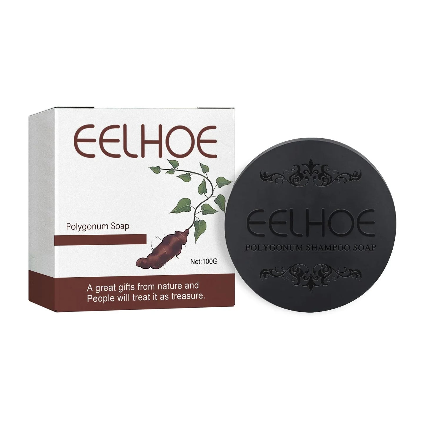 EELHOEJabón  o champú de jengibre y cúrcuma para el cabello
