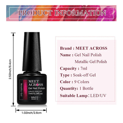 9 MEET ACROSS metallic enamels