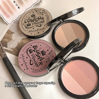 3 in 1 Palette - Contour, Blush and Long Lasting Waterproof Shadow
