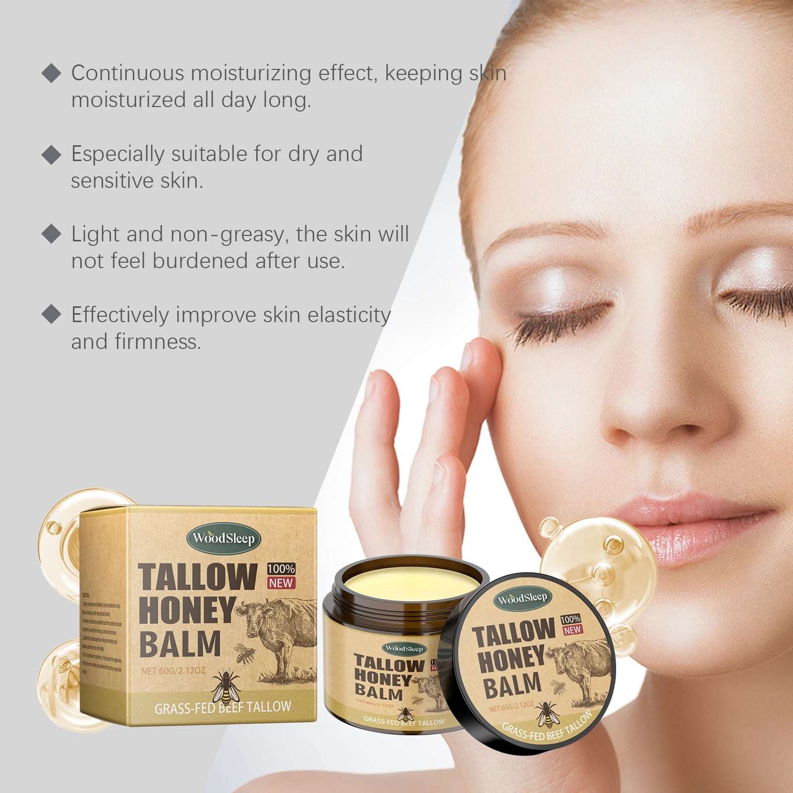 Crema Hidratante para el rostro Woodsleep.