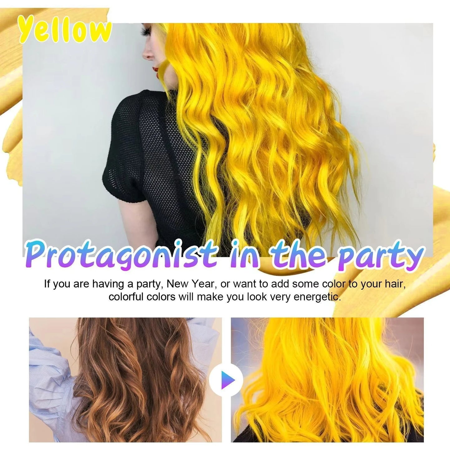JAYSUING Colorante Temporal en Cera para el Cabello