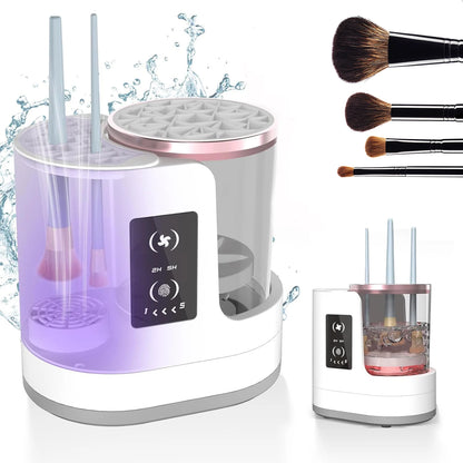 Electric makeup brush cleaner