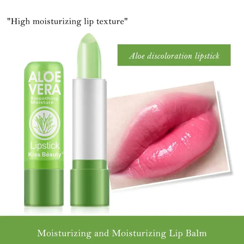 Kiss Beauty Color Changing Lipstick with Aloe Vera
