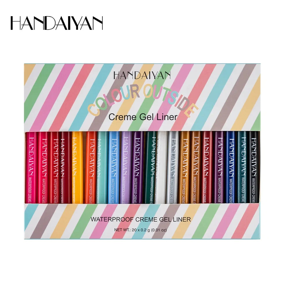 Kit de Delineadores Líquidos HANDAIYAN de 20 Piezas.