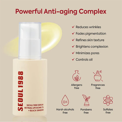 Suero facial con retinol para quitar imperfecciones.
