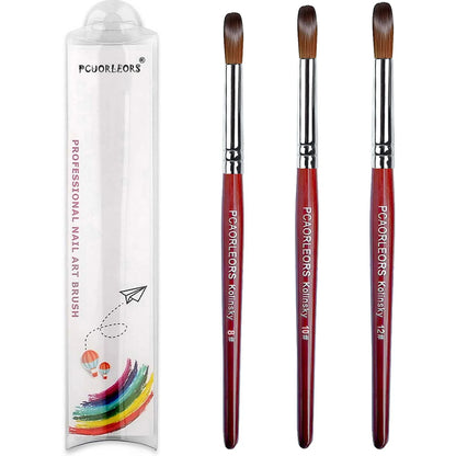 Pinceles para manicura y pedicura.