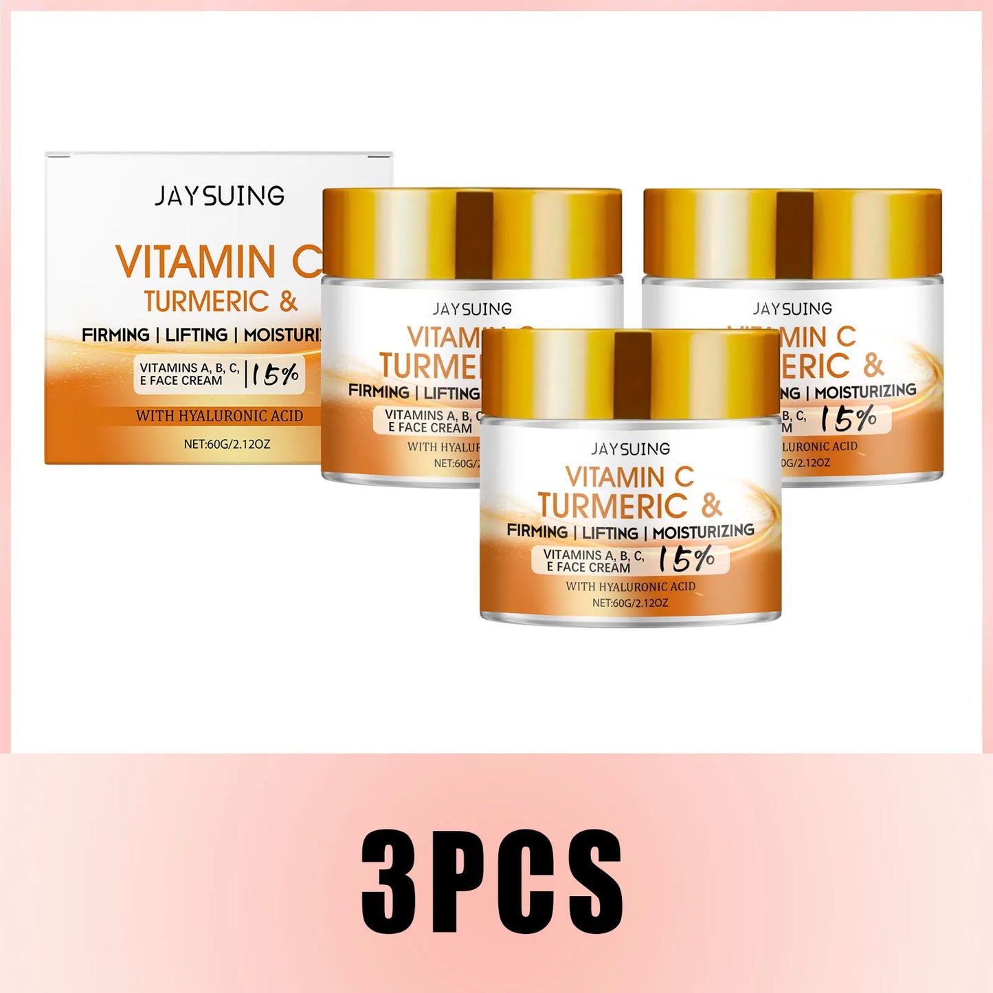 Crema  hidratante y reafirmante de cúrcuma Jaysuing