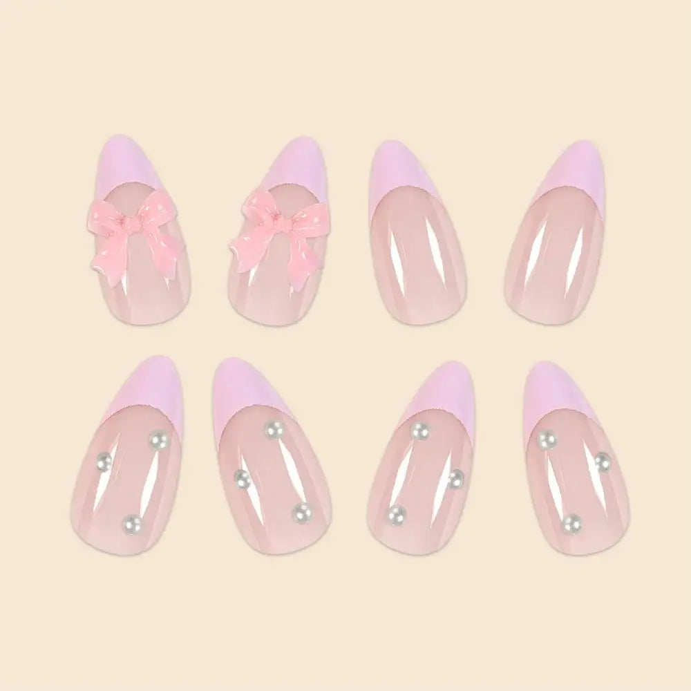 Set of 24 Short False Nails.