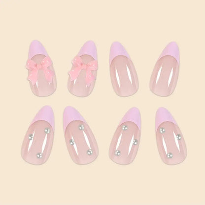 Set of 24 Short False Nails.
