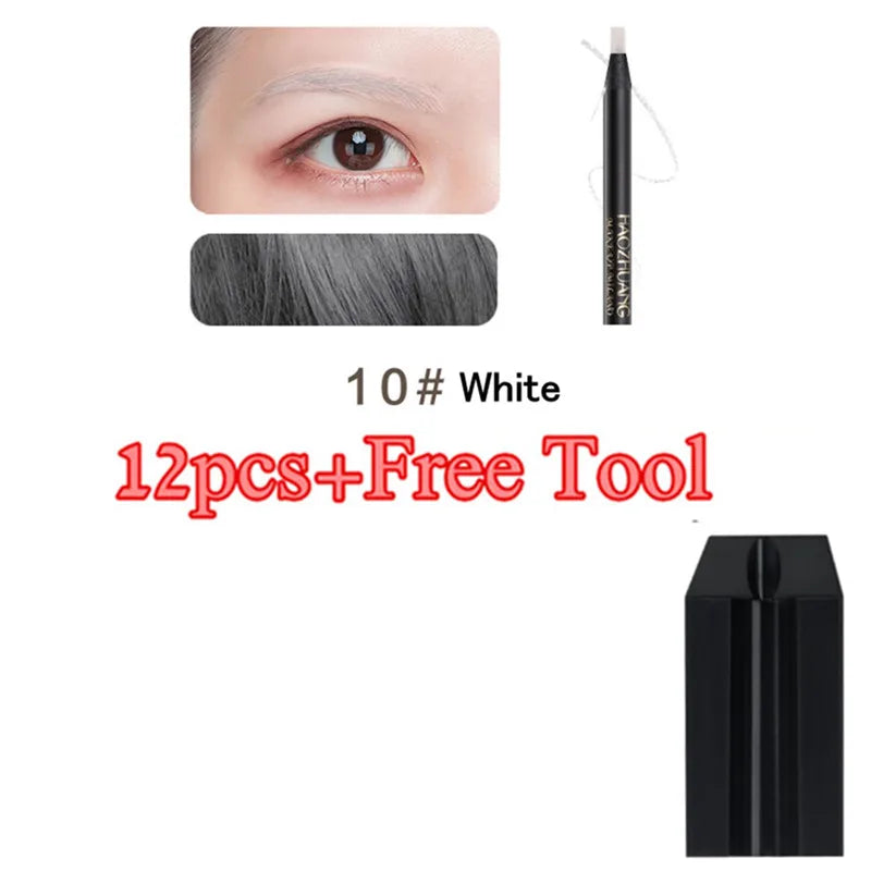 Set of 12 DANNYHOO Eyebrow Pencils