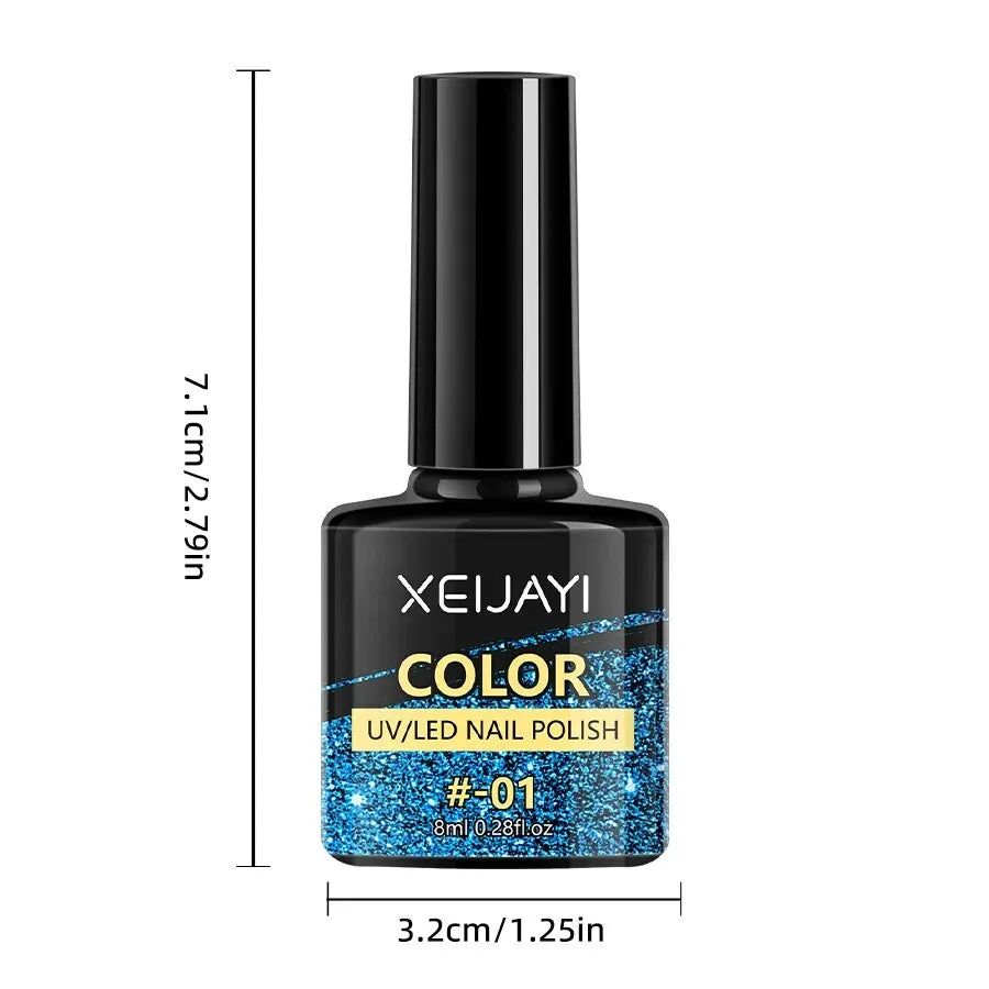 Set of 6 XEIJAYI Magnetic Nail Polishes