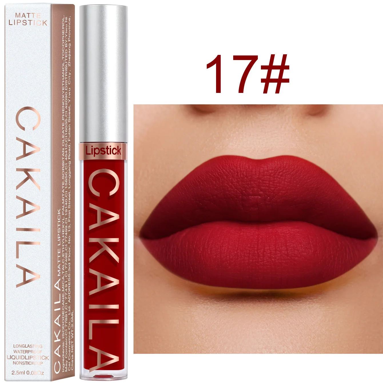 Liquid lipstick.