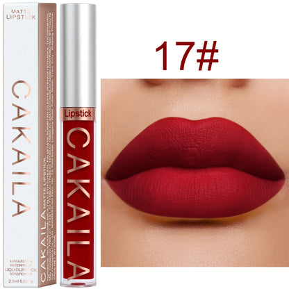 Liquid lipstick.