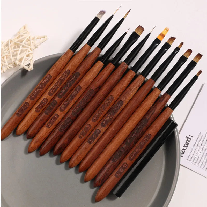Manicure brushes.