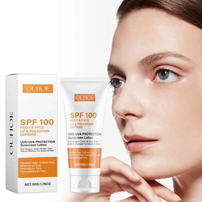 Crema con protección solar SPF100 OUHOE